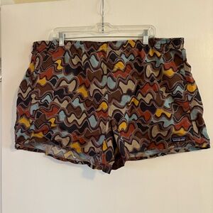 Patagonia Multicolor Wave Pattern Women's Baggy Shorts